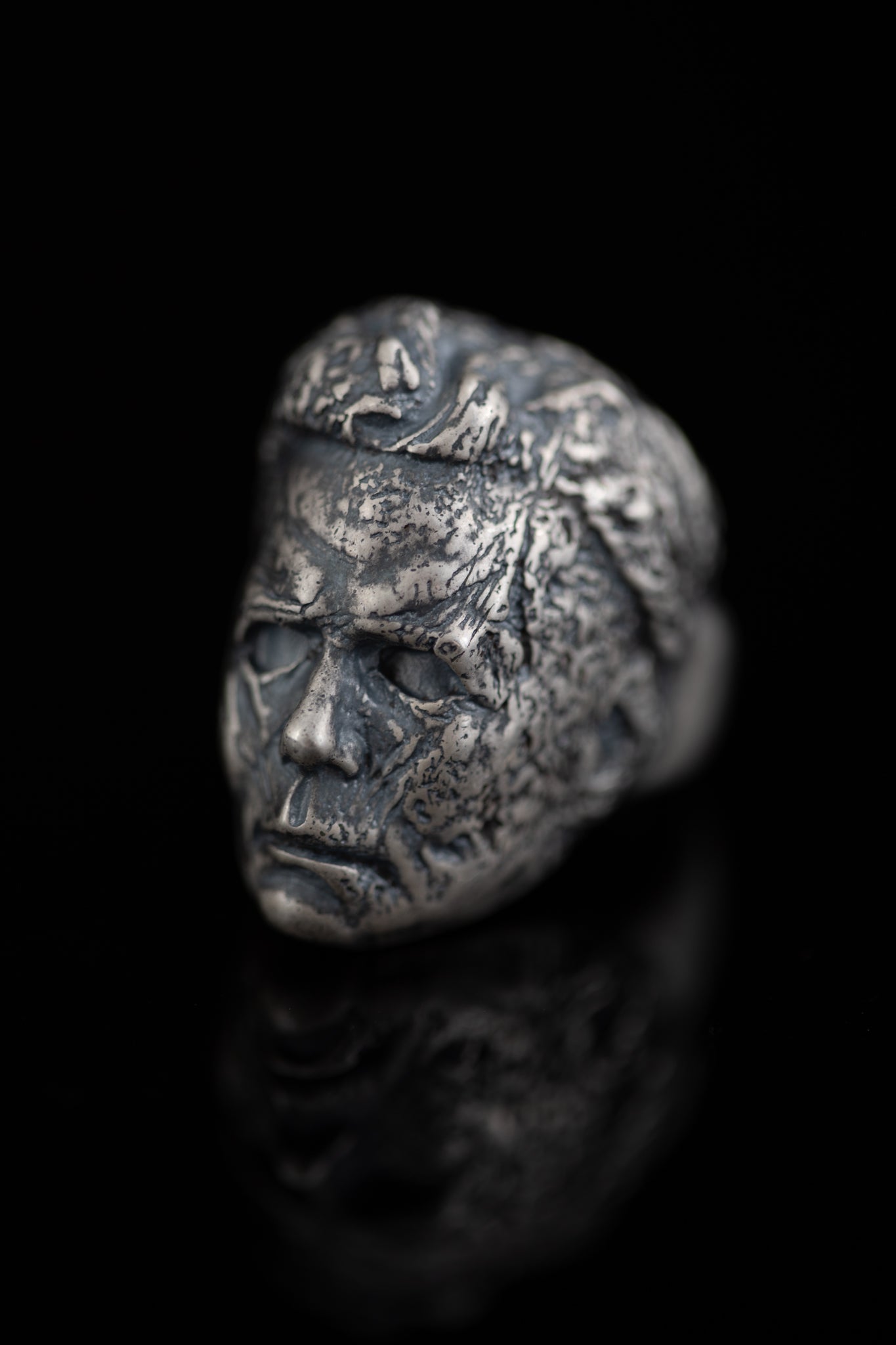 Michael Myers Silver Mask Ring