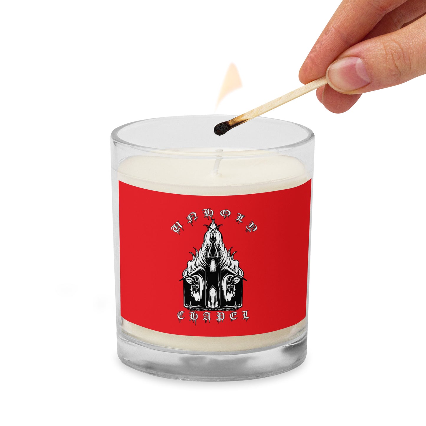 Unholy chapel Glass jar soy wax candle