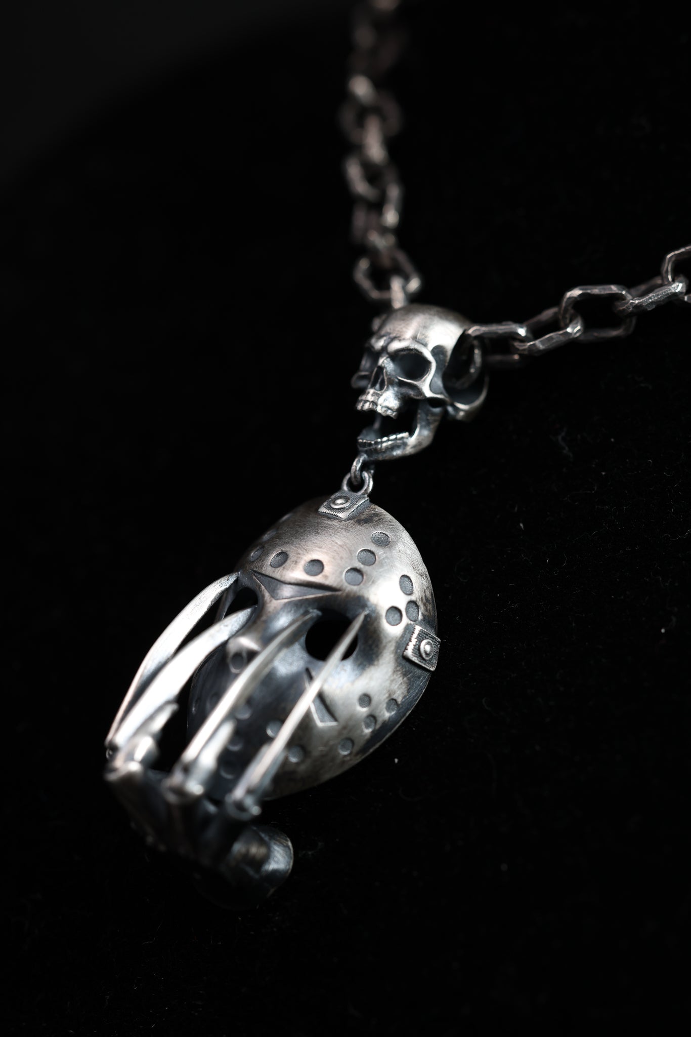 FREDDY VS JASON 925 sterling silver pendant necklace