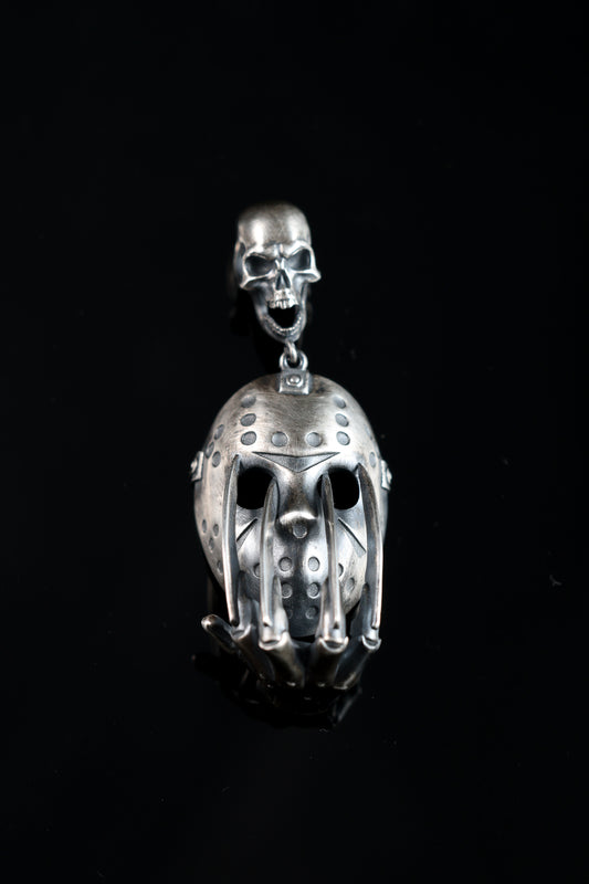 FREDDY VS JASON 925 sterling silver pendant necklace