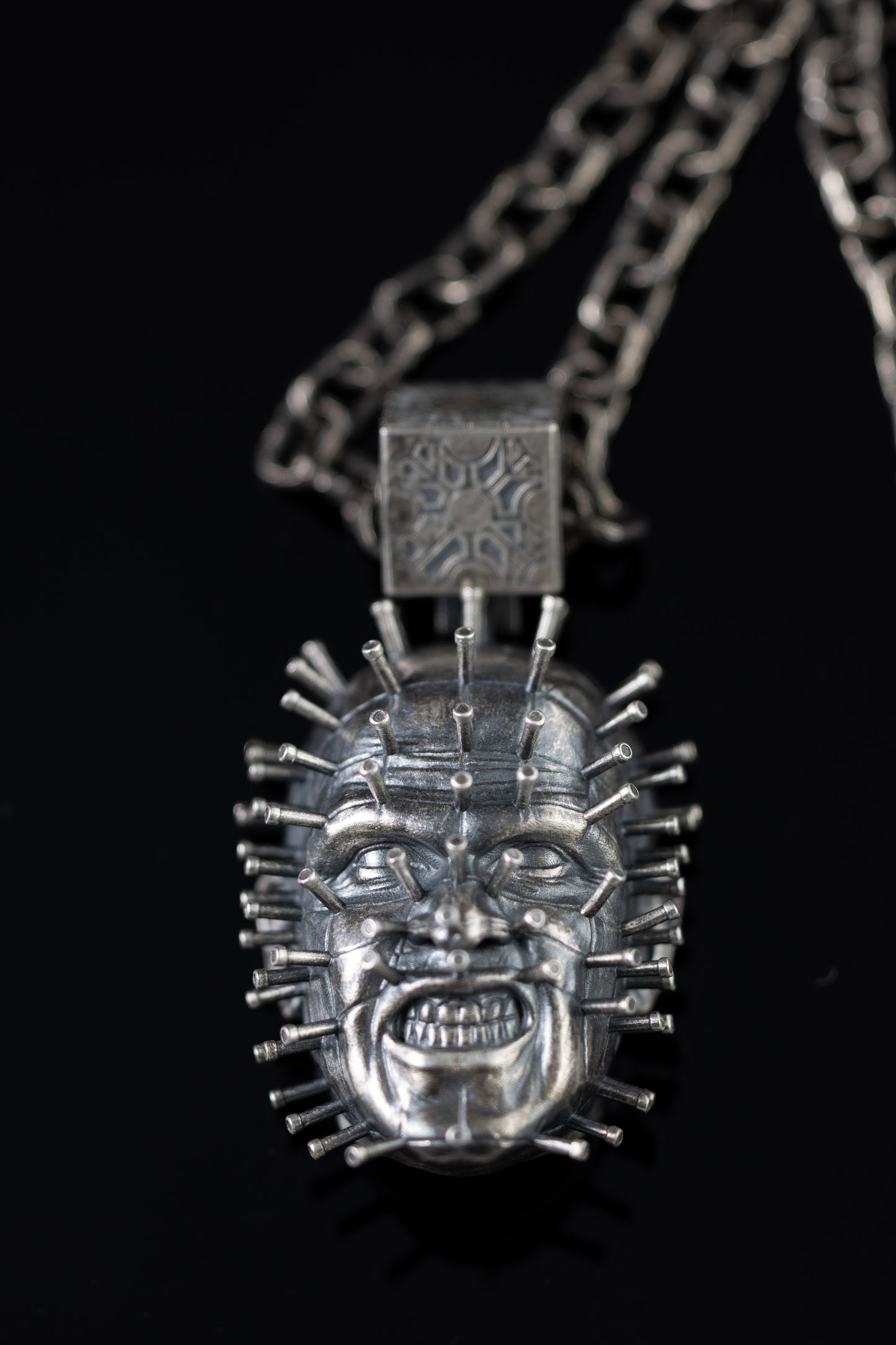 HELLRAISER Pinhead sterling 925 silver pendant