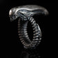 Alien Xenomorph Sterling Silver Ring