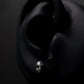Jason Mask stud earring pair - 925 sterling silver