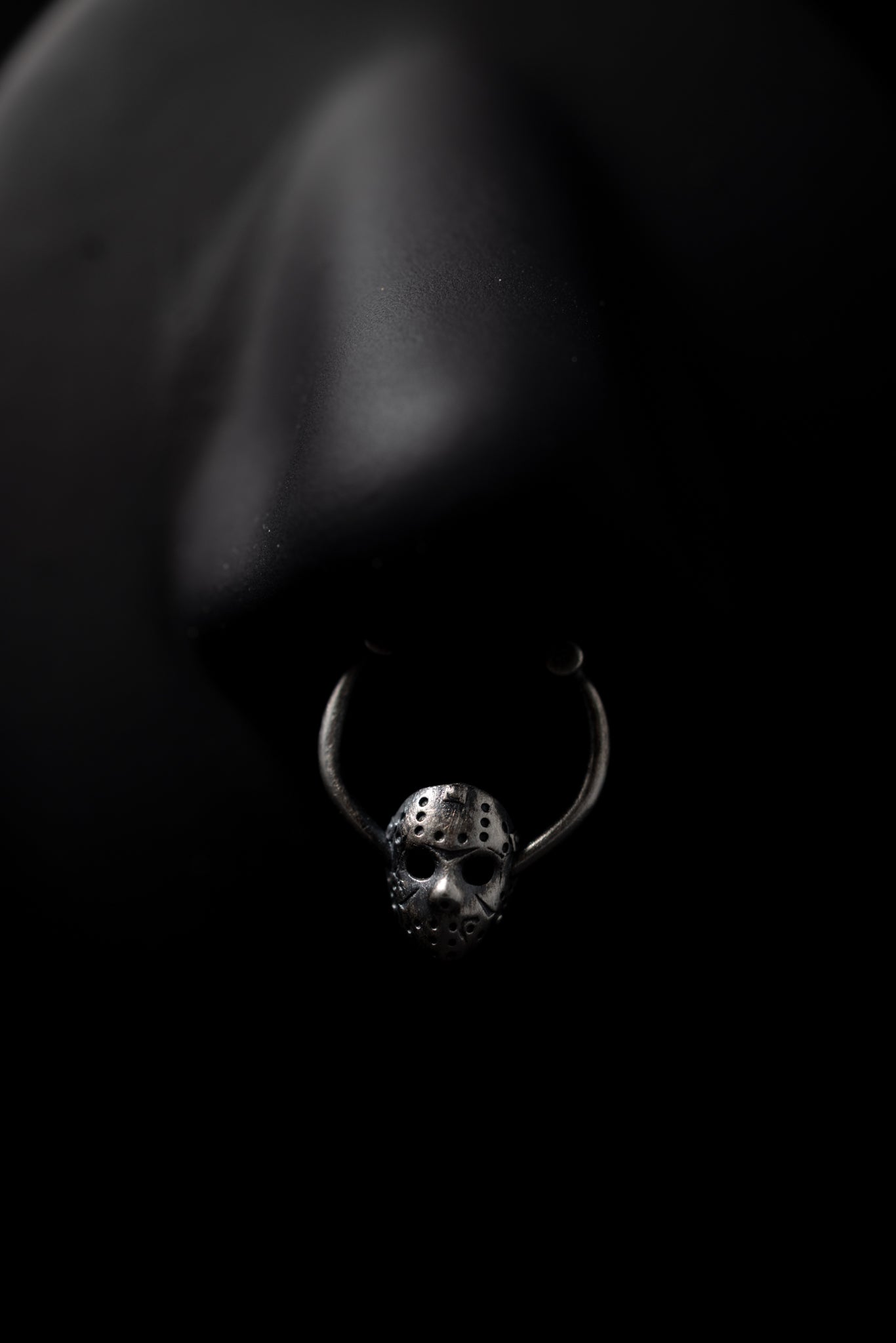 Jason Mask Septum Ring - 925 sterling silver