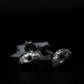 Jason Mask stud earring pair - 925 sterling silver