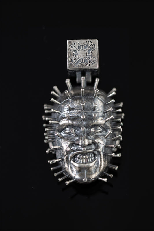 HELLRAISER Pinhead sterling 925 silver pendant