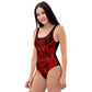 Red baphomet One-Piece Swimsuit