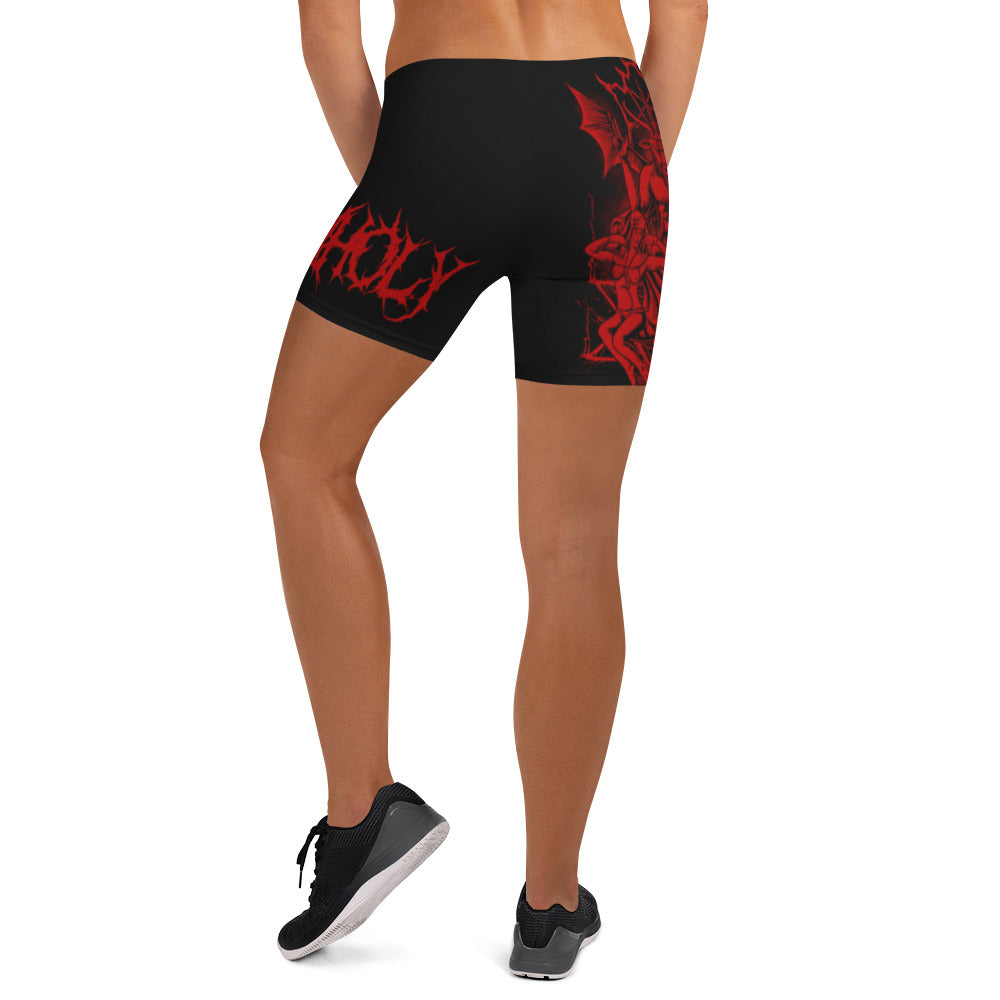 Red baphomet Shorts