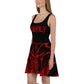 Red baphomet Skater Dress