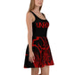 Red baphomet Skater Dress