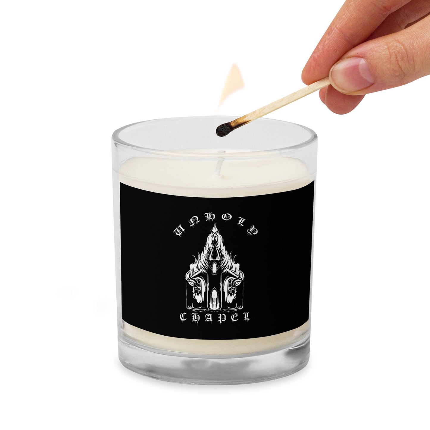 Unholy chapel Glass jar soy wax candle