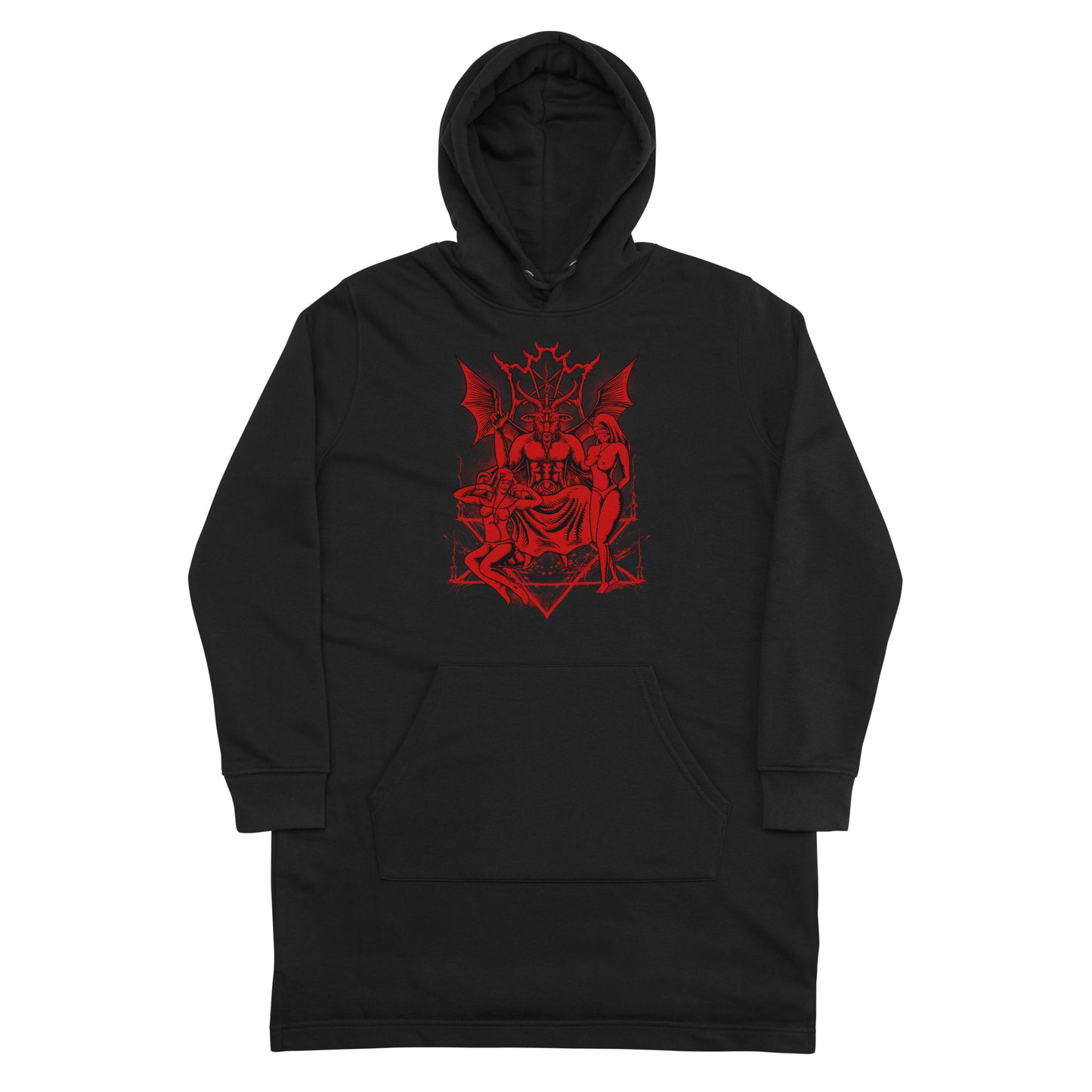 Red baphomet Hoodie dress