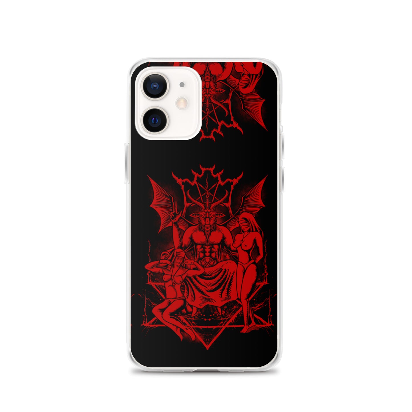 Red baphomet iPhone Case