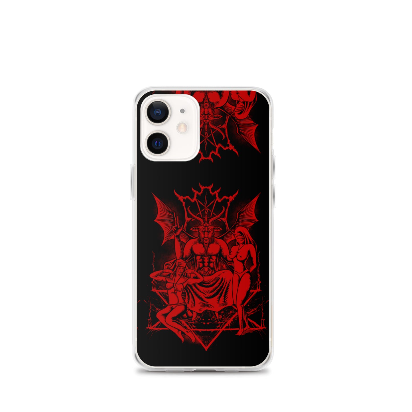 Red baphomet iPhone Case