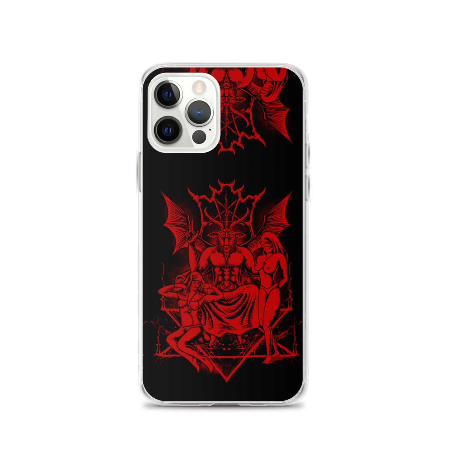 Red baphomet iPhone Case