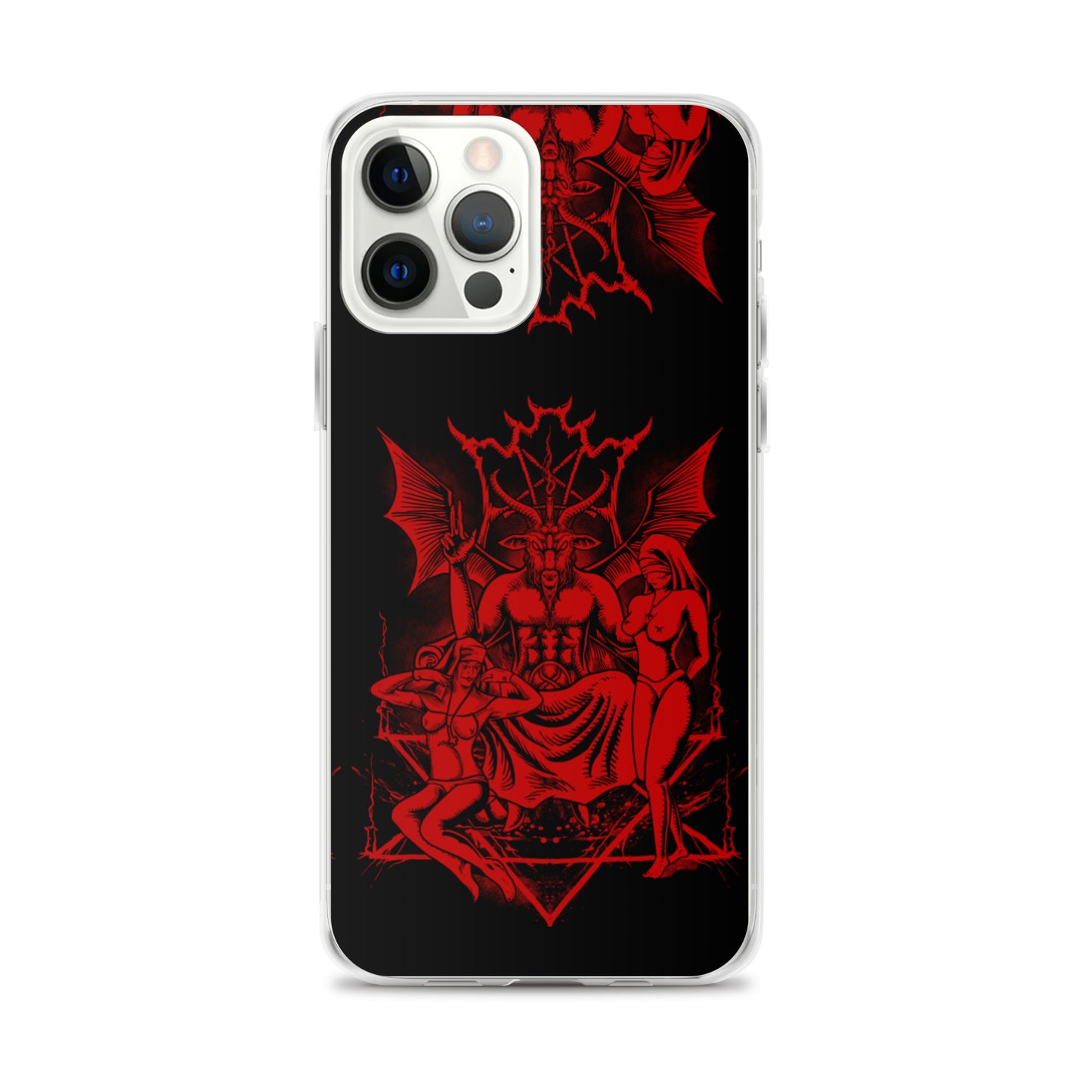 Red baphomet iPhone Case