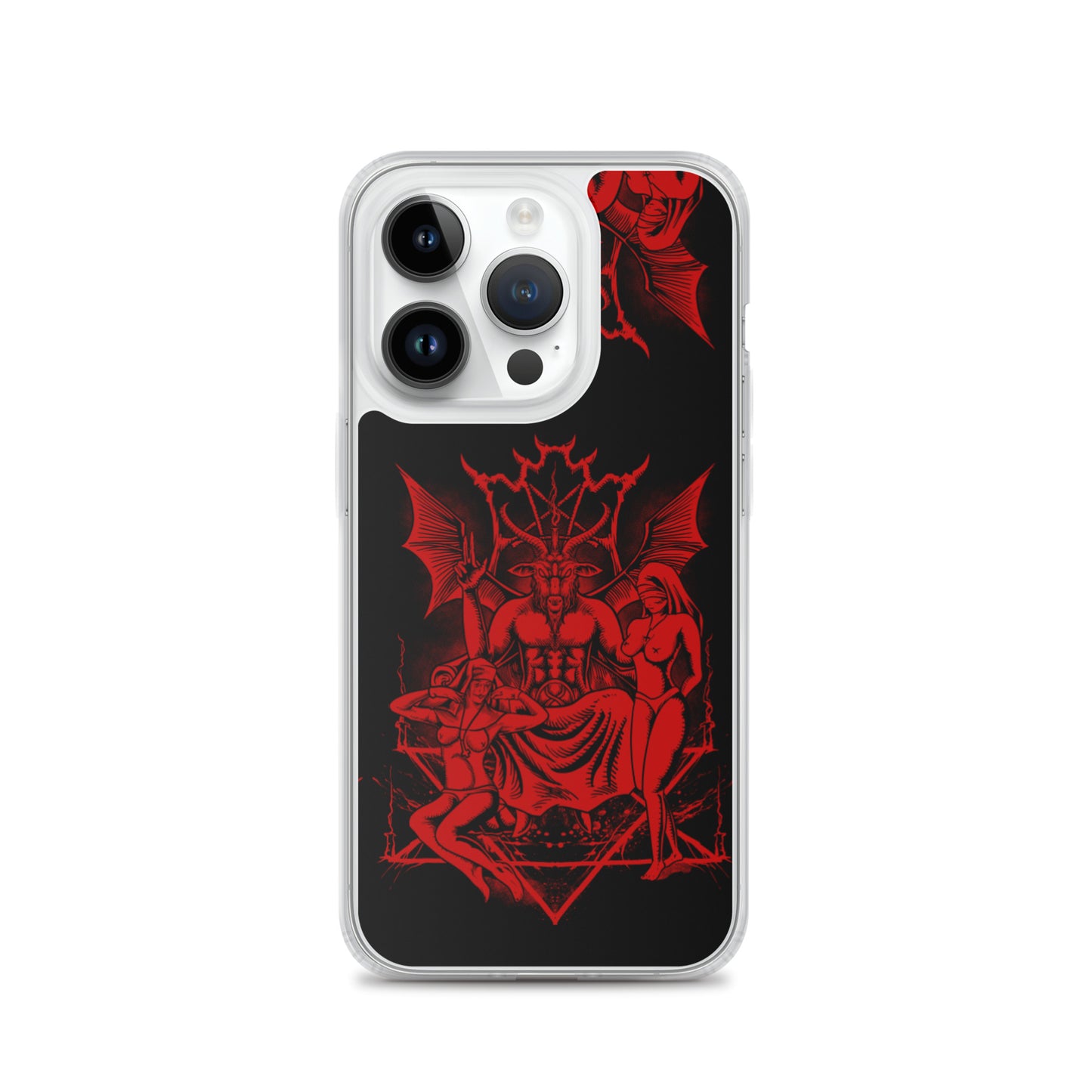 Red baphomet iPhone Case