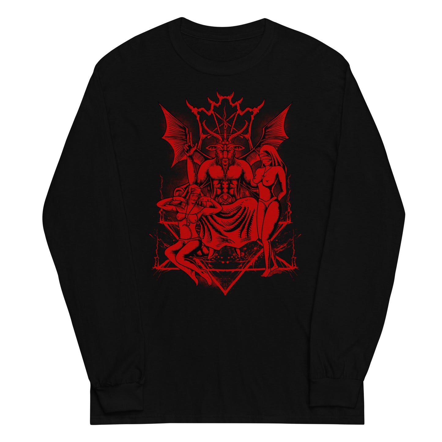 Red baphomet Long Sleeve Shirt