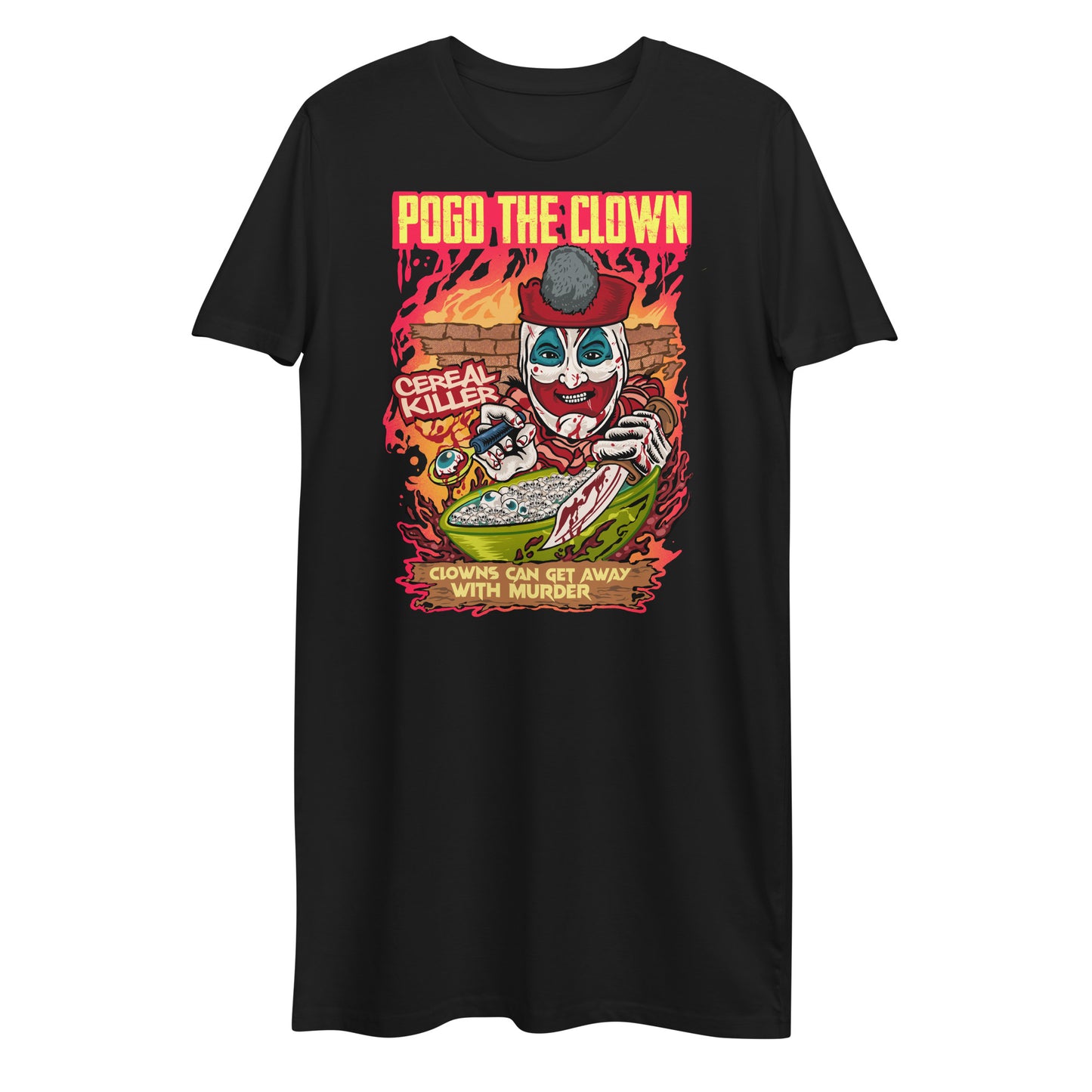 Pogo the clown t-shirt dress